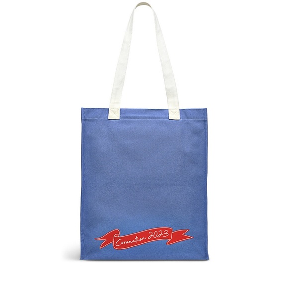 Radley London King Charles III Coronation Blue Canvas Tote Bag NWT - Picture 2 of 10